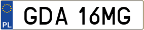 Trailer License Plate